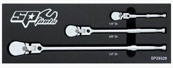 1/4", 3/8" & 1/2"DR RATCHET SET - SEALED FLEX HEAD - SP29329