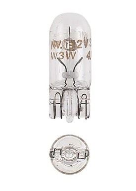 12V 3W W2.1 X 9.5D W3W WEDGE GLOBES (BOX OF 10) - 47504