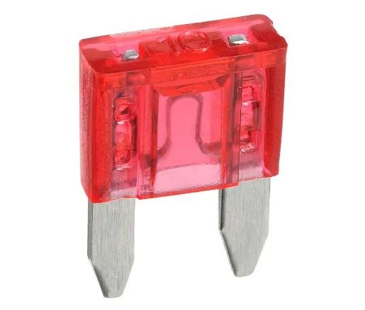 10 AMP RED MINI BLADE FUSE (BOX OF 50) - 52710