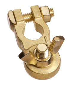 BATTERY TERMINAL NEGATIVE HD WINGNUT BRASS (BL 1) - BT14H-N1
