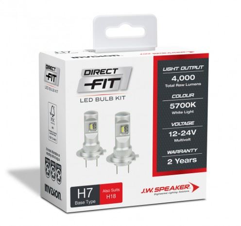 LED H7/H18 DIRECT FIT HALOGEN REPLACEMENT BULB - JW999007