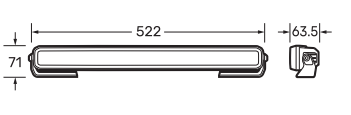 EX2 LIGHT BAR SINGLE ROW 20" - 72838