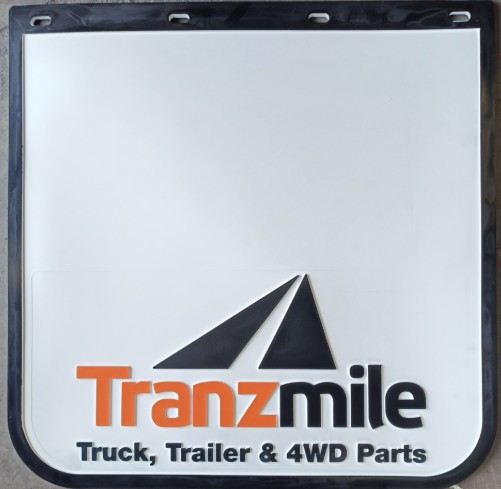 TRANZMILE WHITE MUDFLAP 24" X 24" - TM2424