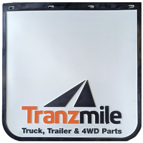 TRANZMILE WHITE MUDFLAP 24" X 24" - TM2424