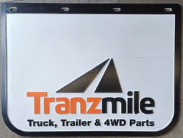 TRANZMILE WHITE MUDFLAP 18" X 24" - TM1824