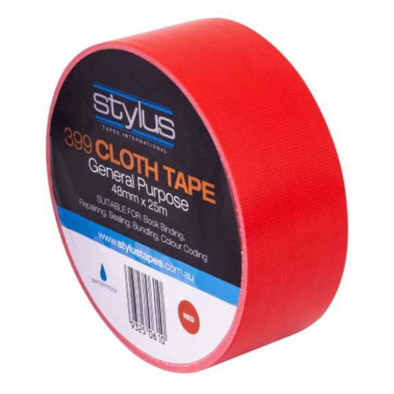 CLOTH TAPE RED 48MM X 25M - 2807