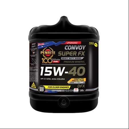 CONVOY SUPER FX 15W-40 CI-4 MINERAL ENG OIL 20L - PEN-DFX020
