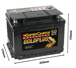 BATTERY GOLD + EURO 590CCA + RIGHT - MF55