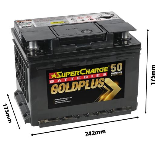 BATTERY GOLD + EURO 590CCA + RIGHT - MF55