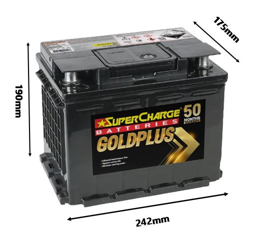 BATTERY GOLD PLUS EURO 12V 600A - MF55H