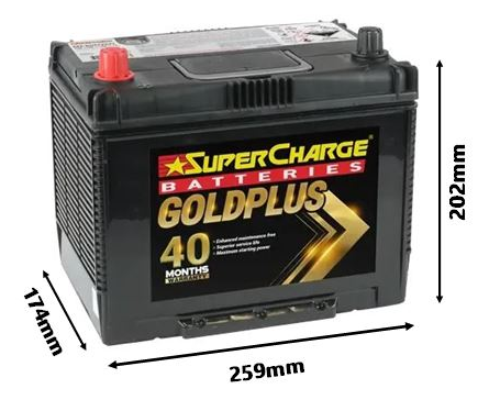 GOLD PLUS COMMERCIAL 12V 720CCA - MF80D26R