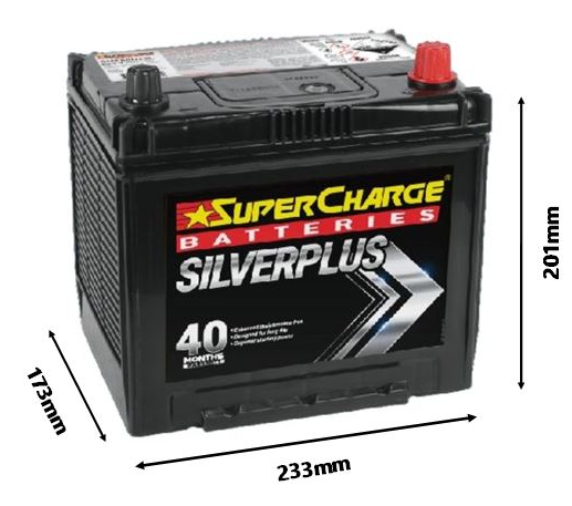 BATTERY SILVER JAP AUTO 615CCA 115 RC - SMF55D23L