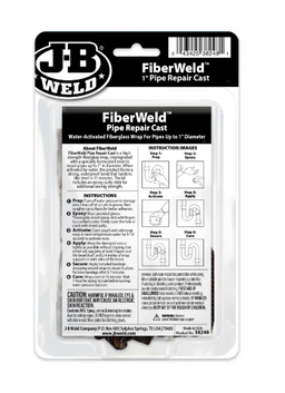 JB WELD FIBERWELD PIPE REPAIR CAST 1" KIT - JB38248