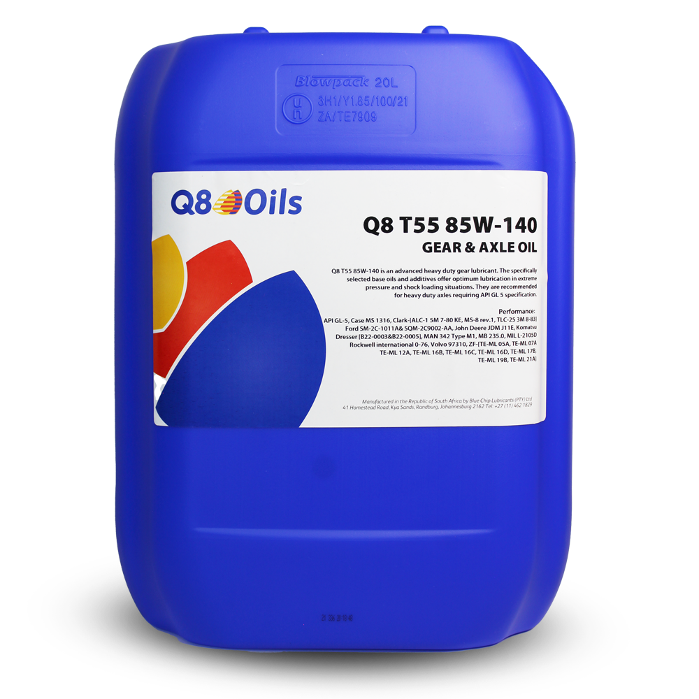 Q8 T55 85W-140 20L GL-5 TRANSMISSION & AXLE OIL - 1.0122E+11