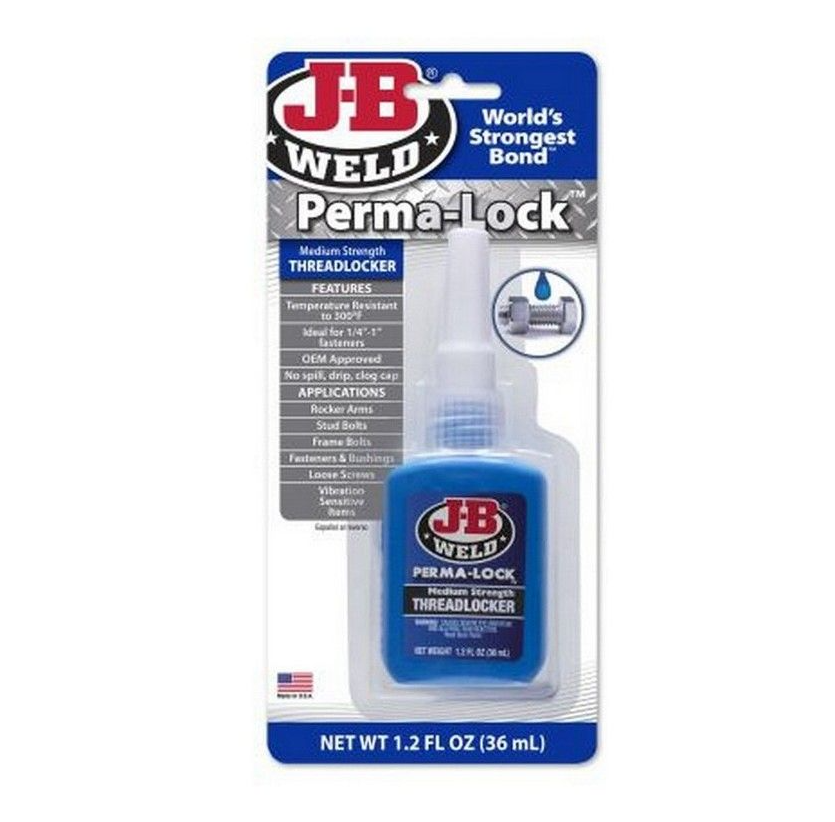 JB WELD PERMA-LOCK BLUE THREADLOCKER MID STRENGTH - JB24236