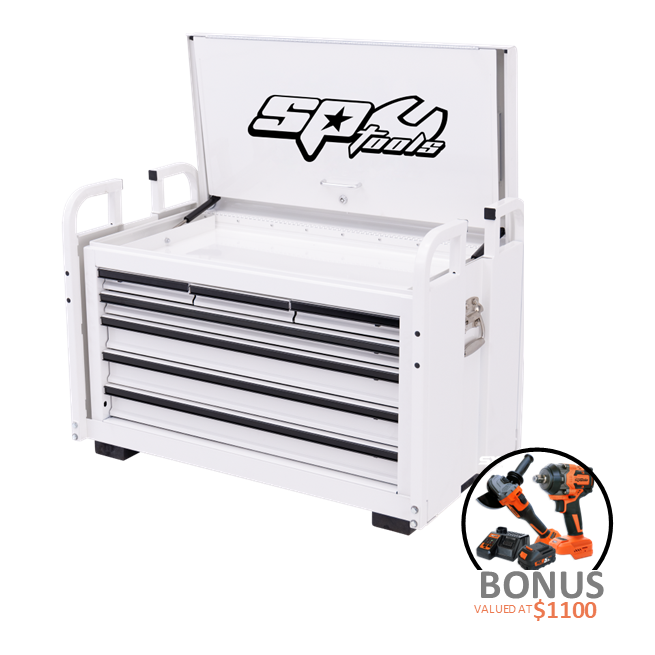 TOOLKIT 250PC METRIC/SAE - WHITE 7 DRAWER - SP50118WX