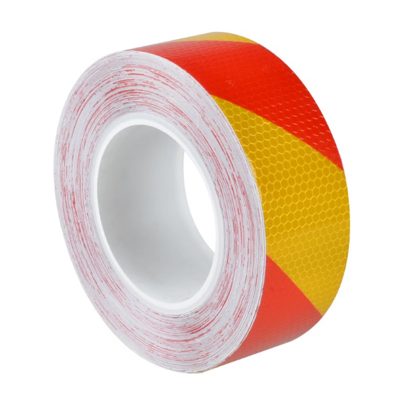 STRIPE TAPE RED/YEL LH 48MM X 45M - 5561