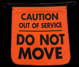 FLAG OUT OF SERVICE 18" WITH BUNGEE - TMOOSFLAGB