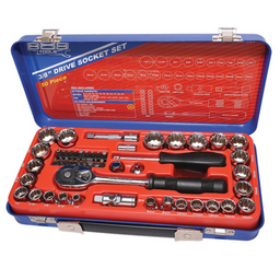 SOCKET SET - 888 3/8" DR 12PT METRIC/SAE 50PC - T820201