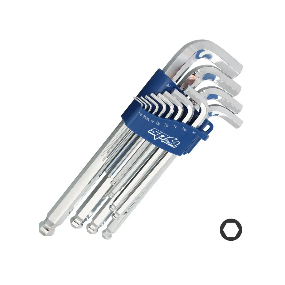 KEY SET - SAE HEX JUMBO 1/16"-3/4" - 13PC - SP34527