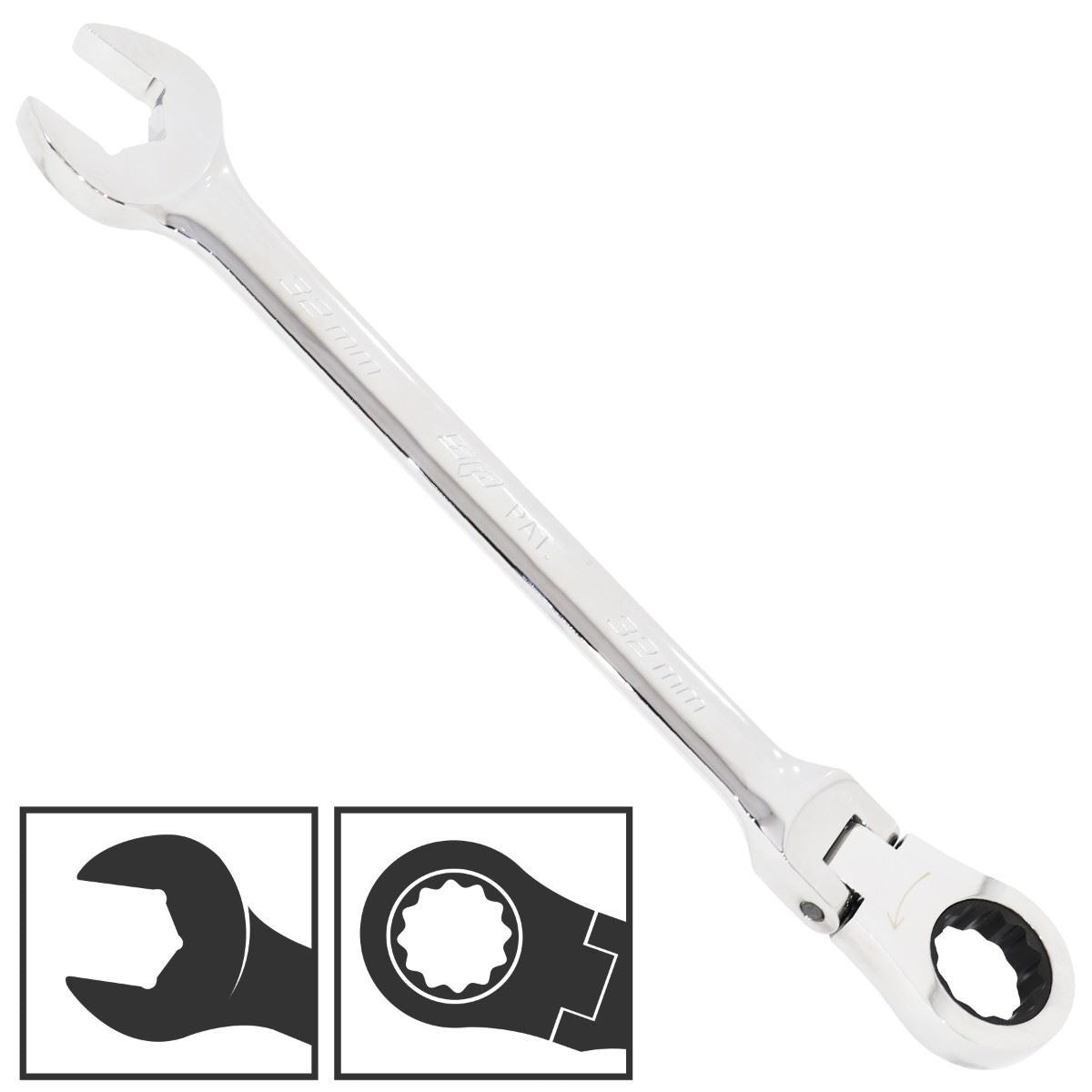 SPANNER ROE FLEXHEAD GEARDRIVE METRIC 10MM - SP17410