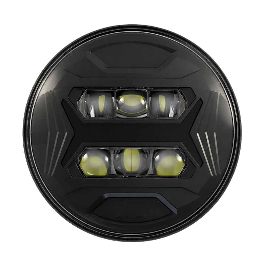 HEADLIGHT 7" LED 8700 EVO X - BLACK - JW0562291