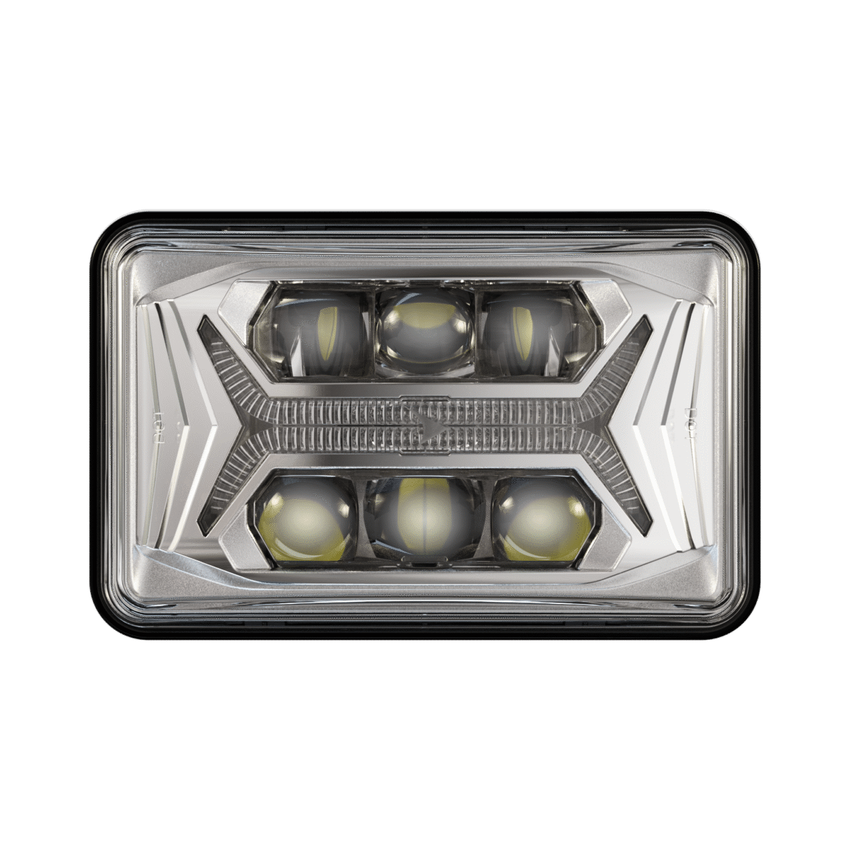 HEADLIGHT 4X6" 8800 EVO X 5 IN 1- CHROME - JW0562221