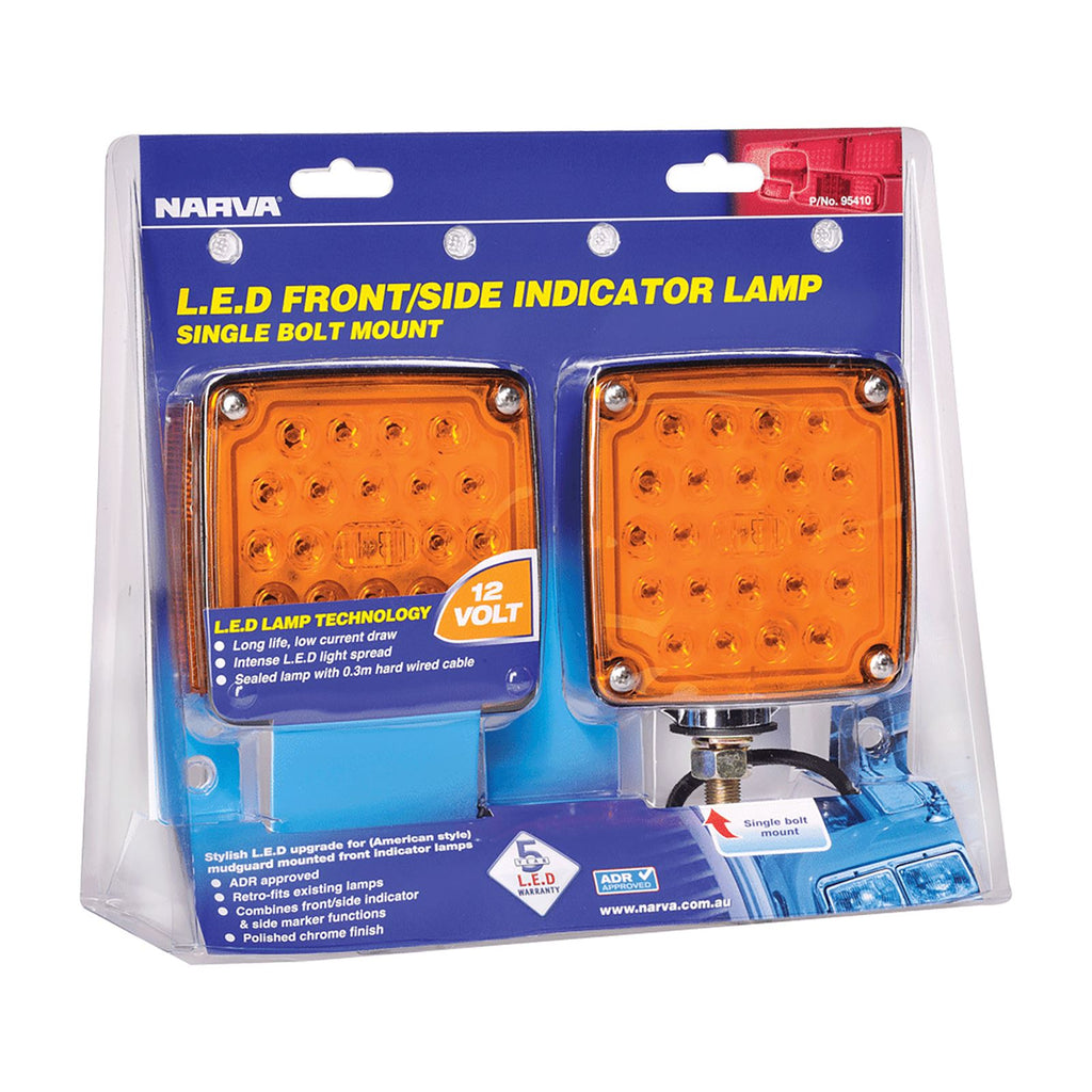 FRONT/SIDE INDICATOR LAMP 12V MDL54 LED 2 PACK - 95410