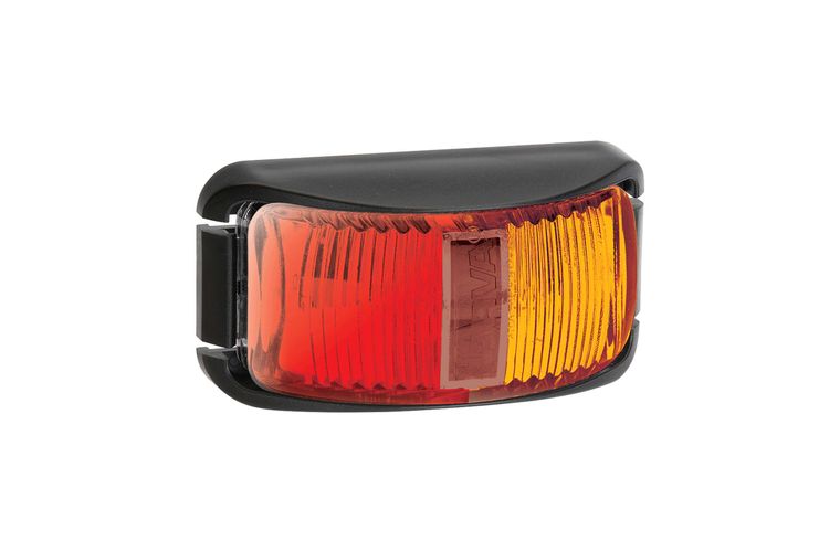 SIDE MARKER 9-33V MDL16 LED RED / AMBER .5CB - 91602BL