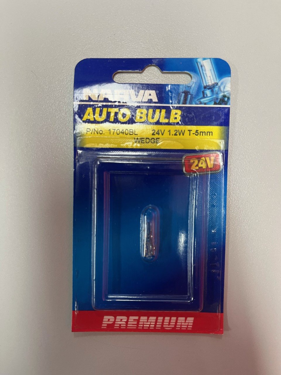 AUTO BULB - 24V 1.2W T-5MM - 17040BL