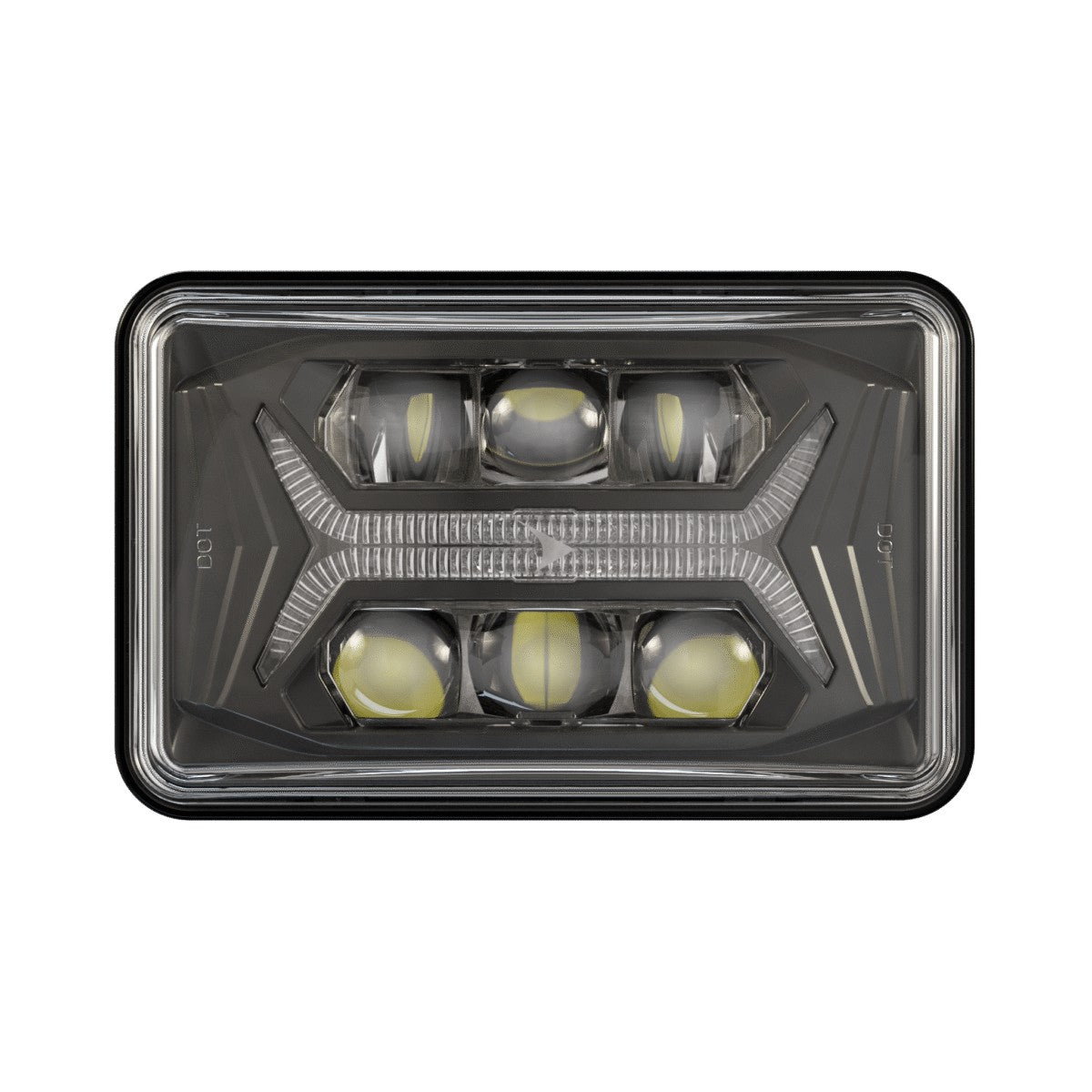 HEADLIGHT 4X6" 8800 EVO X 5 in 1 -BLACK