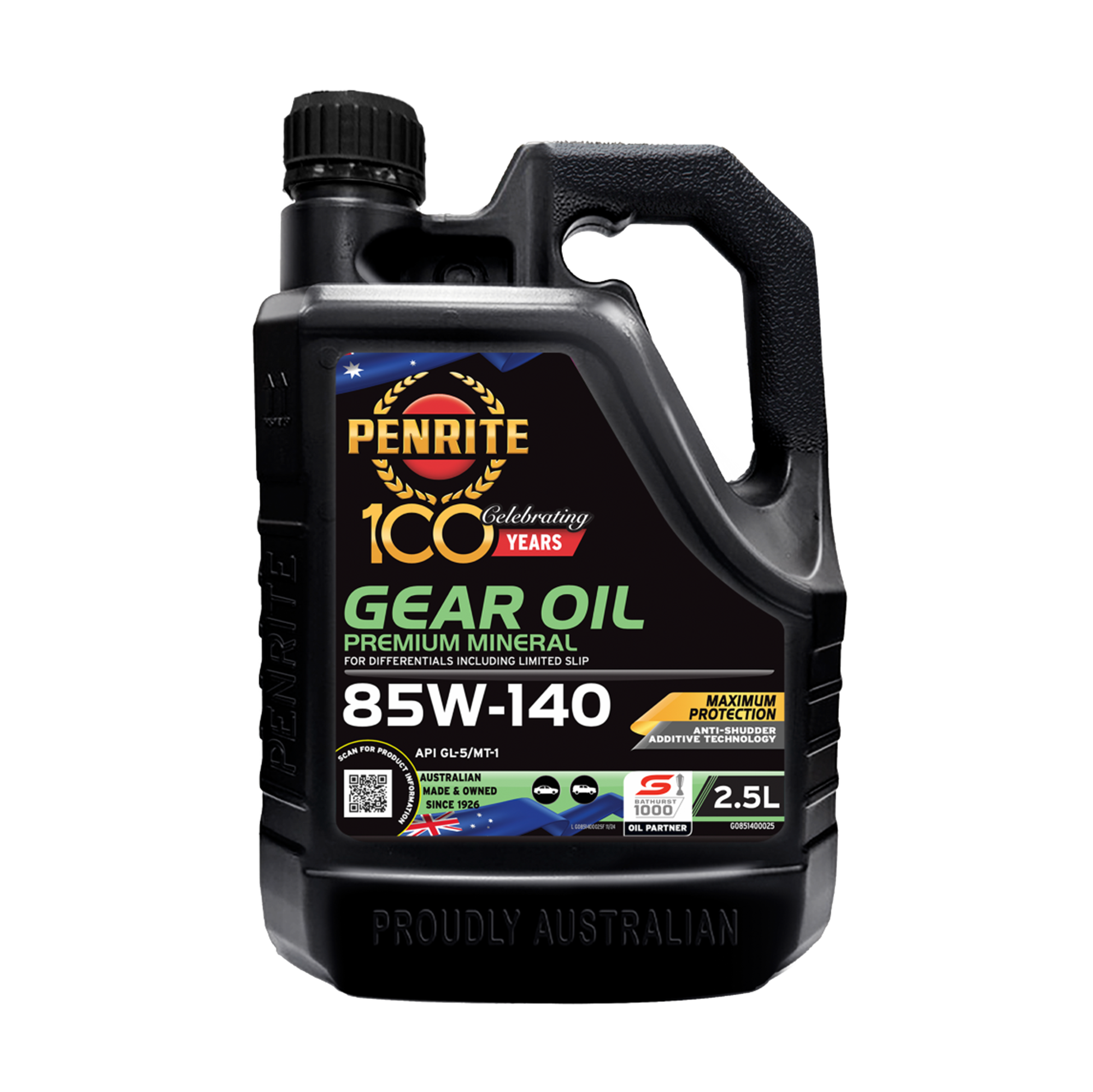 GEAR OIL 85W-140 MINERAL GEAR OIL GL-5 2.5L - PEN-GO851400025
