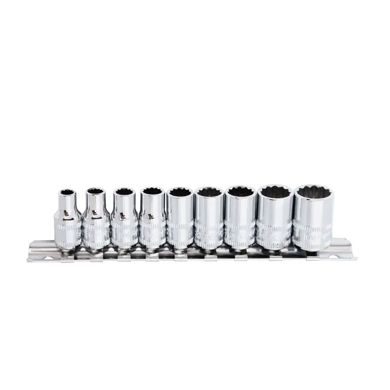 SOCKET RAIL - 1/4DR 12PT 9PC SAE - SP20131