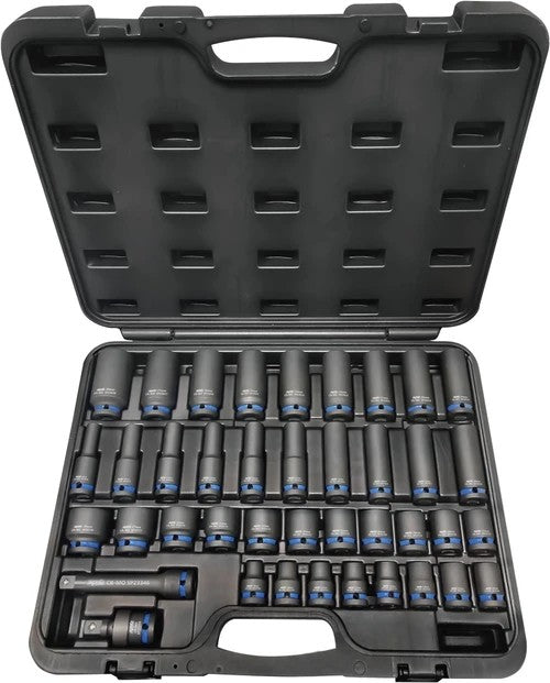 SOCKET SET IMPACT 1/2DR  6PT 40PC METRIC - SP20322