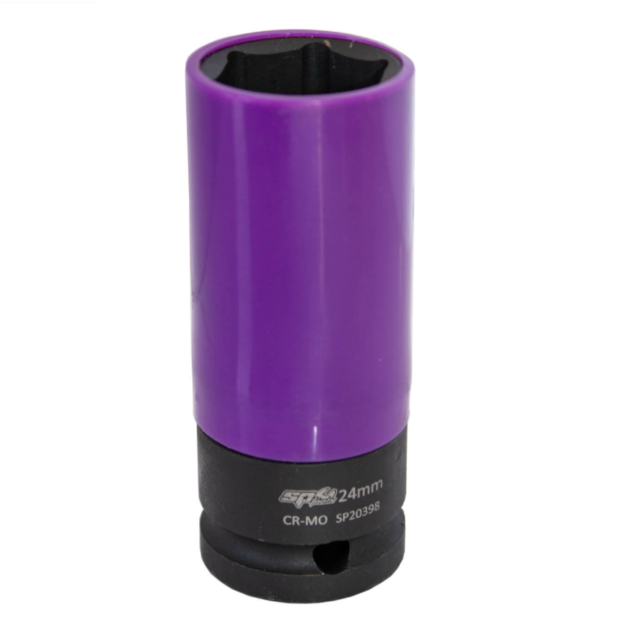 SOCKET IMPACT 1/2''DR WHEEL NUT METRIC 24MM - SP20398