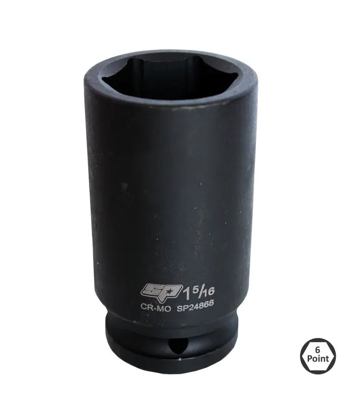 SOCKET IMPACT 3/4DR 6PT SAE DEEP 1-9/16" SP TOOLS - SP24872