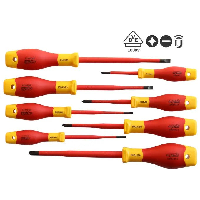 SCREWDRIVER SET - SLOTTED/PHILLIPS VDE INSULATED - - SP34041