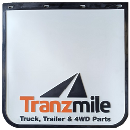 TRANZMILE WHITE MUDFLAP 24" X 24" - TM2424