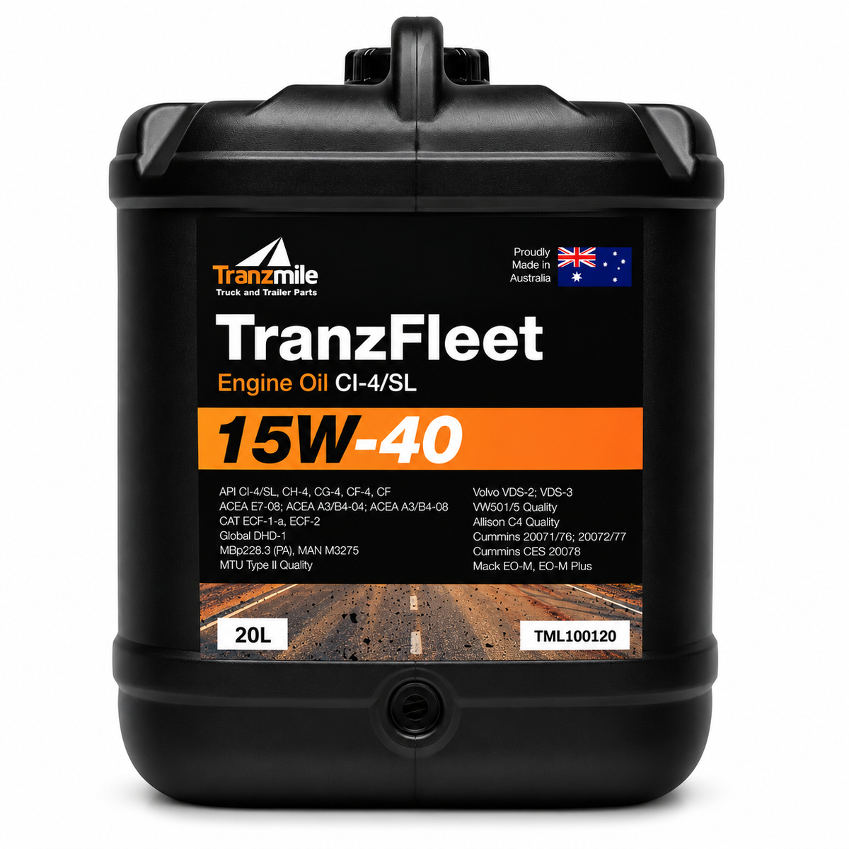 TRANZFLEET 15W-40 CI-4 HDDO 20L - TML100120
