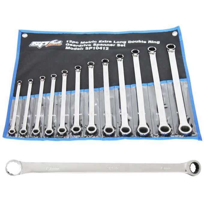 SPANNER SET - DOUBLE BOX GEARDRIVE RING EXTRA LONG - SP10412