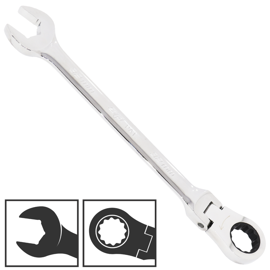 SPANNER ROE FLEXHEAD GEARDRIVE METRIC 10MM - SP17410