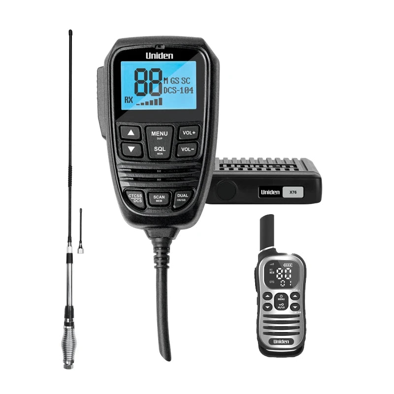 Uniden Value Pack X76 + UH610 + AT880TWIN